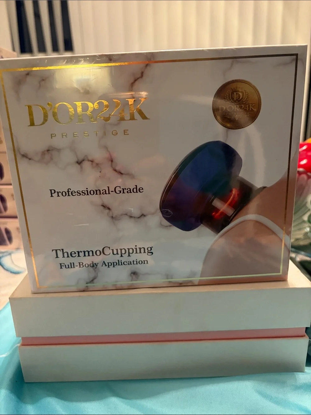 D'OR24K ThermoCupping Professional-Grade Device - Blue Accent